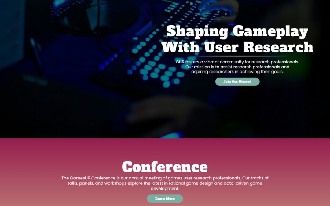 Games User Research Launches New Website to Empower Research Professionals